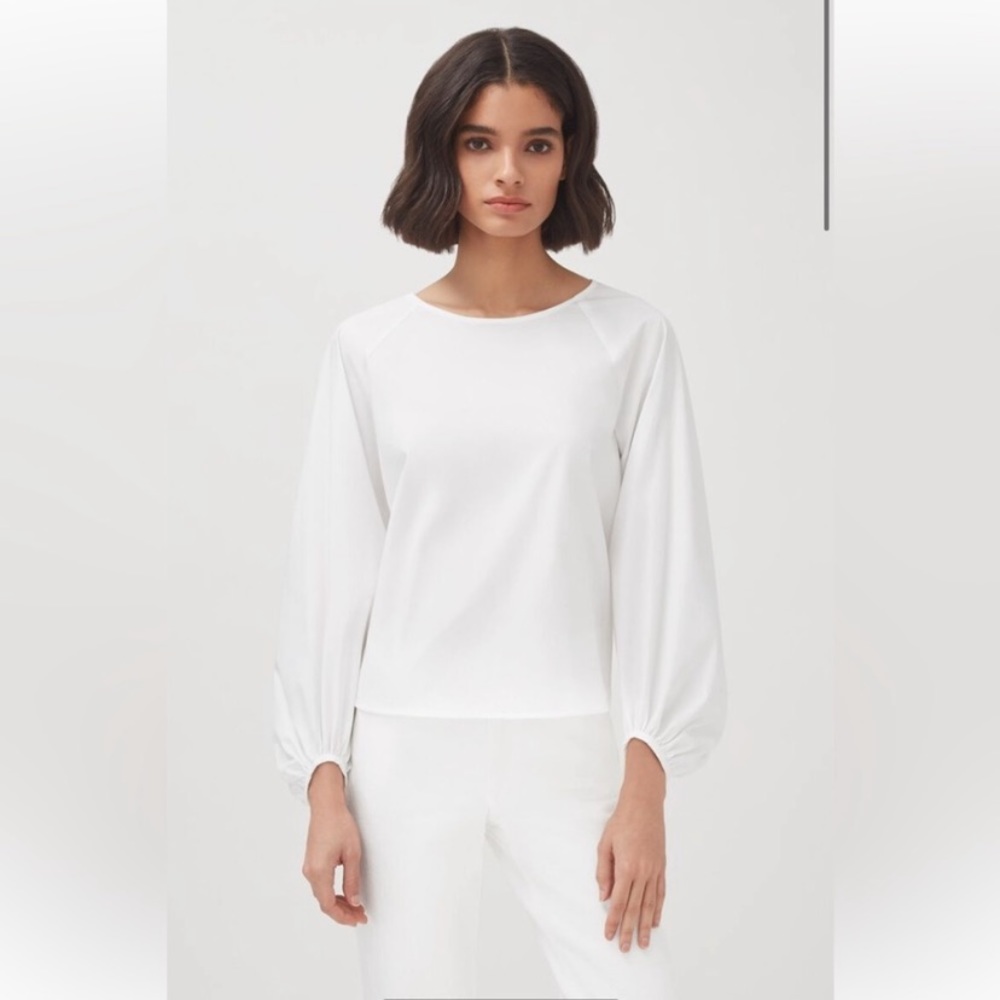 Cuyana White Blouse